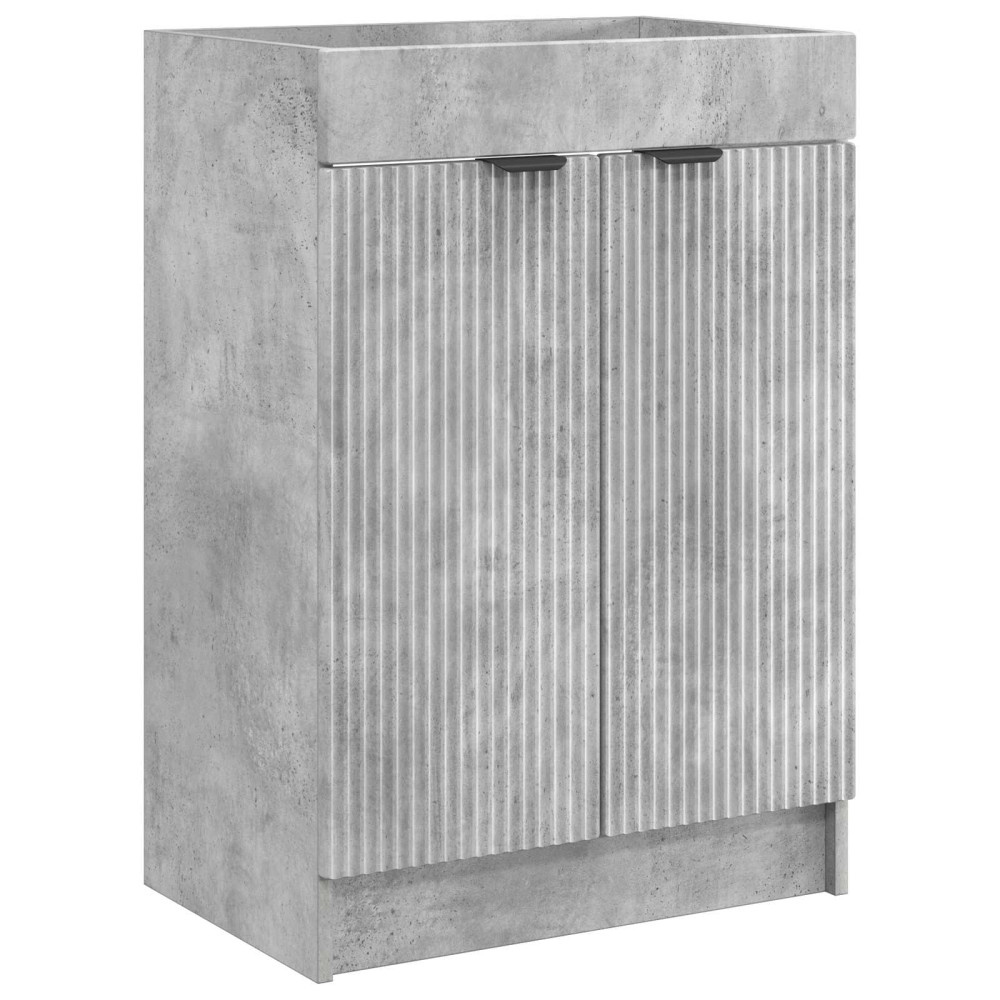 Produktbild för Badrumsmöbelset Betonggrå 78,5 x 37,5 x 81 cm Konstruerat trä