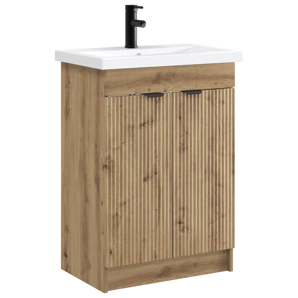 Produktbild för Badrumsmöbelset Artisan-ek 78,5 x 37,5 x 81 cm Konstruerat trä