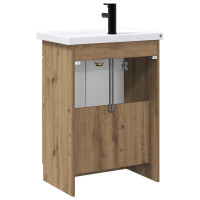 Produktbild för Badrumsmöbelset Artisan-ek 78,5 x 37,5 x 81 cm Konstruerat trä