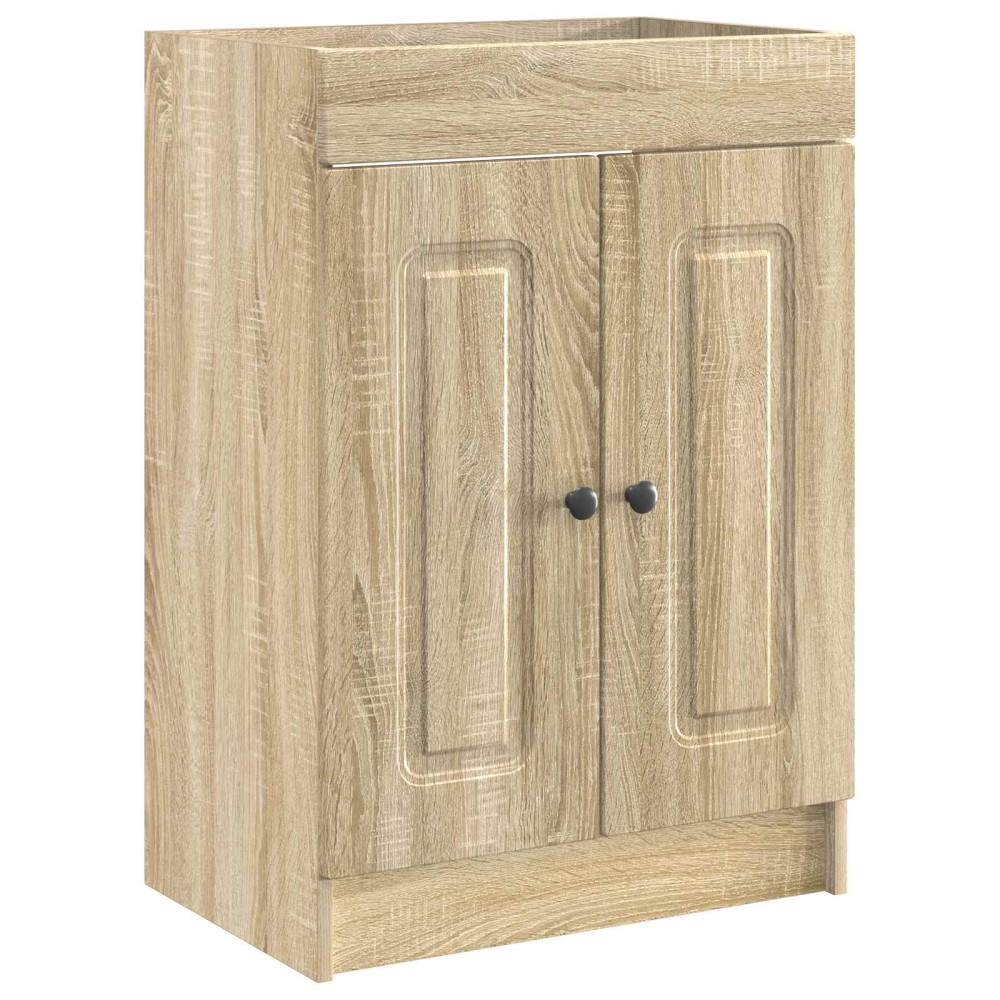 Produktbild för Badrumsmöbelset Sonoma-ek 56 x 37,5 x 81 cm Konstruerat trä