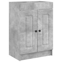 Produktbild för Badrumsmöbelset Betonggrå 56 x 37,5 x 81 cm Konstruerat trä