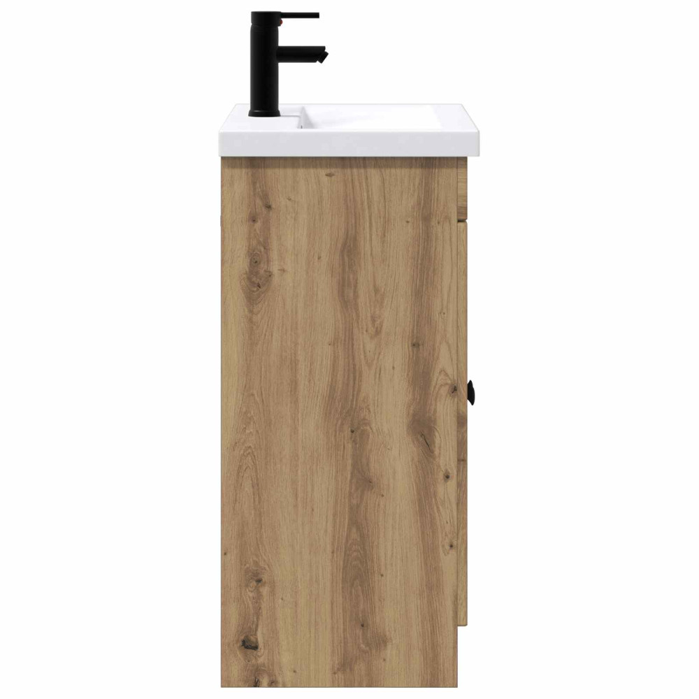 Produktbild för Badrumsmöbelset Artisan-ek 56 x 37,5 x 81 cm Konstruerat trä