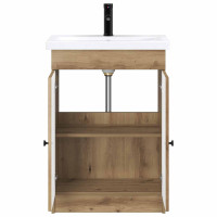 Produktbild för Badrumsmöbelset Artisan-ek 78,5 x 37,5 x 81 cm Konstruerat trä