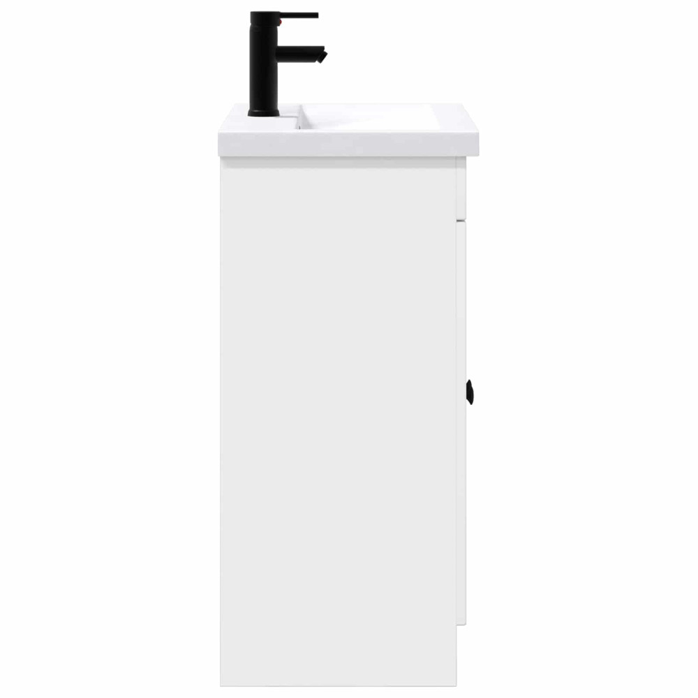 Produktbild för Badrumsmöbelset Vit 56 x 37,5 x 81 cm Konstruerat trä