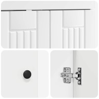 Produktbild för Badrumsmöbelset Vit 56 x 37,5 x 81 cm Konstruerat trä