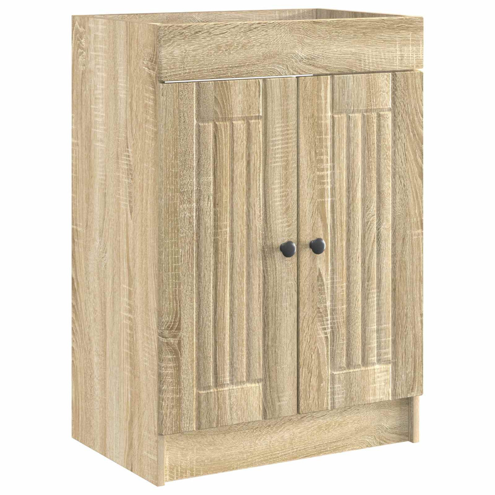 Produktbild för Badrumsmöbelset Sonoma-ek 56 x 37,5 x 81 cm Konstruerat trä