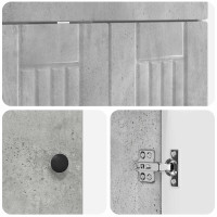 Produktbild för Badrumsmöbelset Betonggrå 56 x 37,5 x 81 cm Konstruerat trä