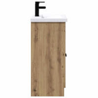 Produktbild för Badrumsmöbelset Artisan-ek 56 x 37,5 x 81 cm Konstruerat trä