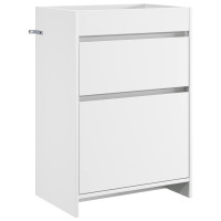 Produktbild för Badrumsmöbelset Vit 61 x 40 x 84,5 cm Konstruerat trä