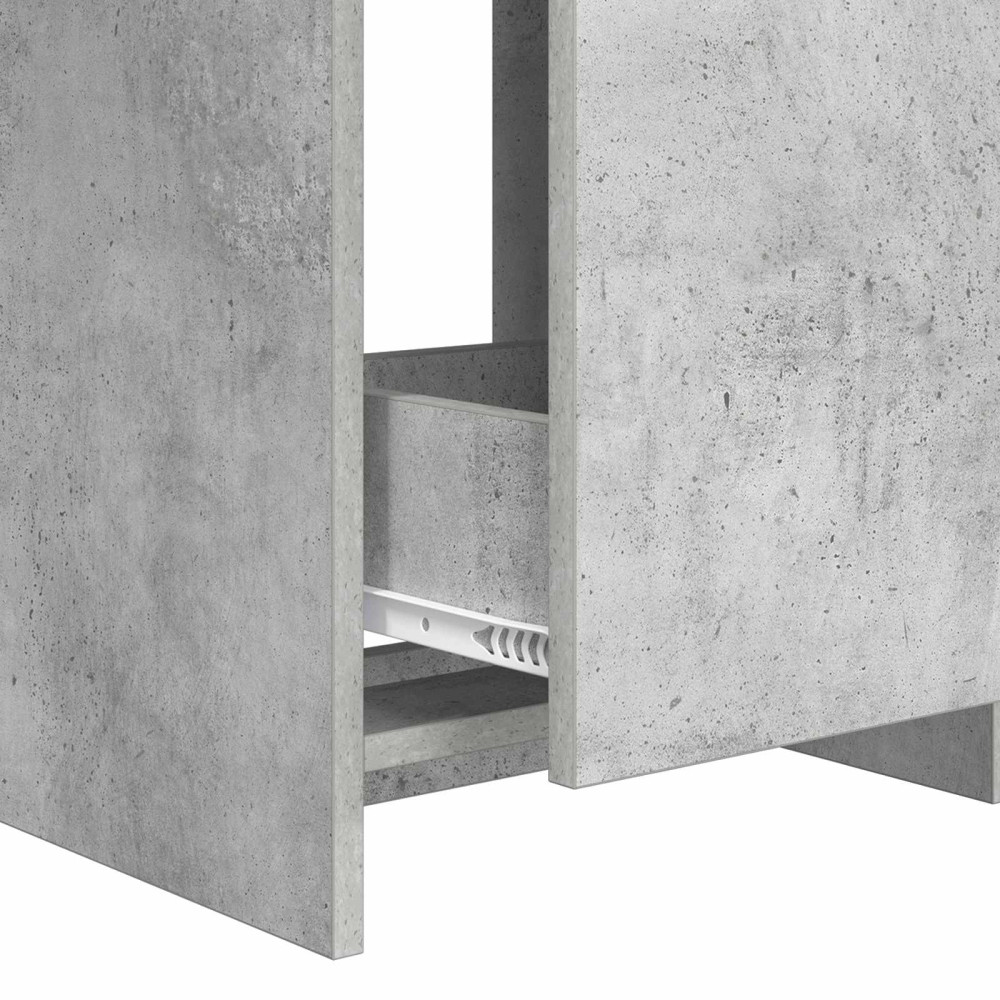 Produktbild för Badrumsmöbelset Betonggrå 61 x 40 x 84,5 cm Konstruerat trä