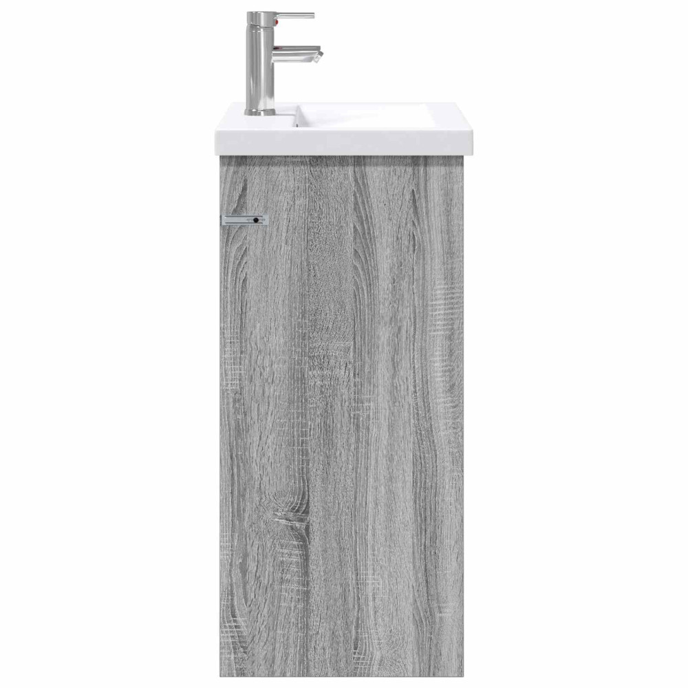 Produktbild för Badrumsmöbelset Grå Sonoma 61 x 40 x 84,5 cm Konstruerat trä