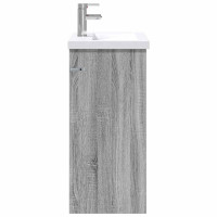 Produktbild för Badrumsmöbelset Grå Sonoma 61 x 40 x 84,5 cm Konstruerat trä