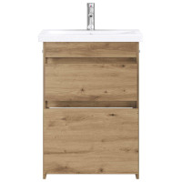 Produktbild för Badrumsmöbelset Artisan-ek 61 x 40 x 84,5 cm Konstruerat trä