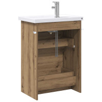 Produktbild för Badrumsmöbelset Artisan-ek 61 x 40 x 84,5 cm Konstruerat trä
