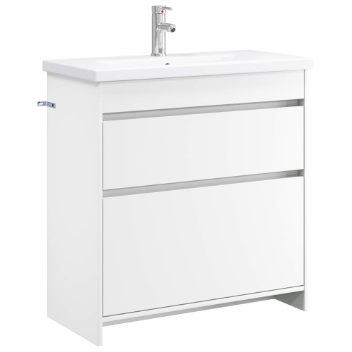 vidaXL Badrumsmöbelset Vit 81 x 40 x 84,5 cm Konstruerat trä