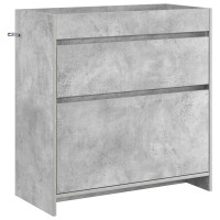 Produktbild för Badrumsmöbelset Betonggrå 81 x 40 x 84,5 cm Konstruerat trä