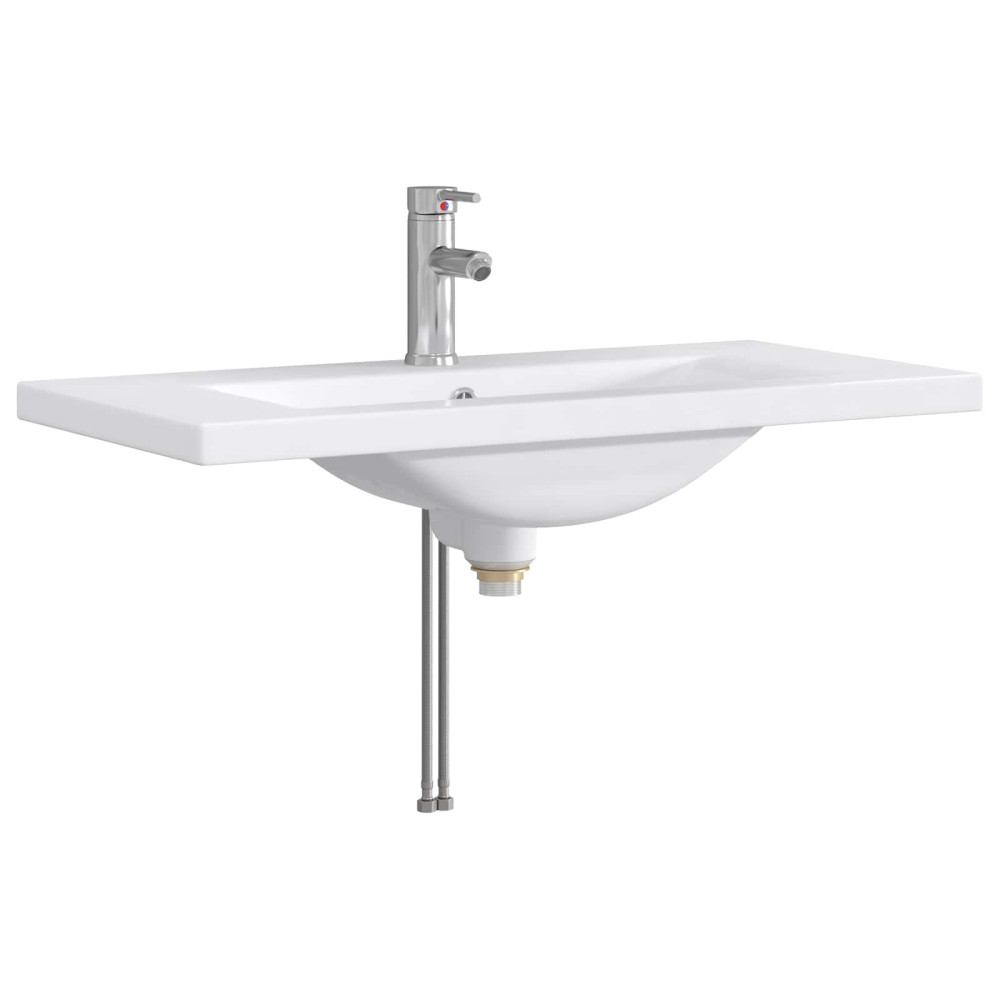 Produktbild för Badrumsmöbelset Betonggrå 81 x 40 x 84,5 cm Konstruerat trä