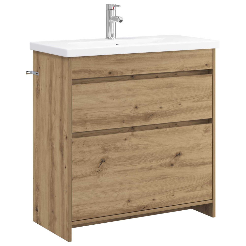 Produktbild för Badrumsmöbelset Artisan-ek 81 x 40 x 84,5 cm Konstruerat trä