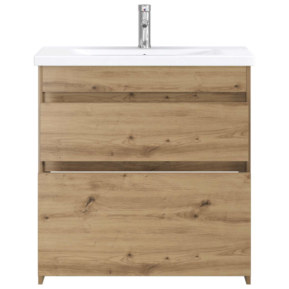 Produktbild för Badrumsmöbelset Artisan-ek 81 x 40 x 84,5 cm Konstruerat trä