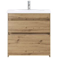 Produktbild för Badrumsmöbelset Artisan-ek 81 x 40 x 84,5 cm Konstruerat trä