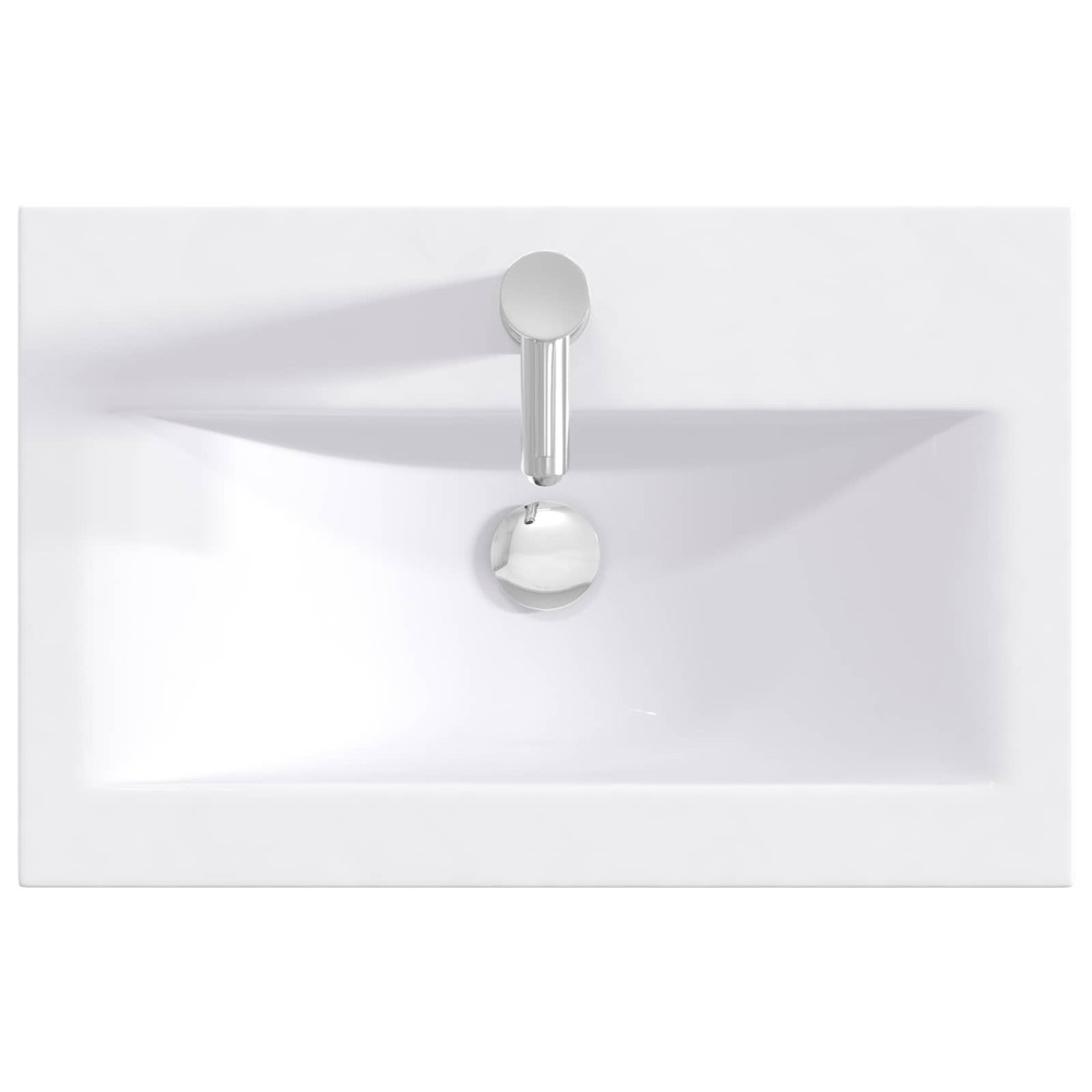 Produktbild för Badrumsmöbelset Rökt ek 61 x 40 x 84,5 cm Konstruerat trä