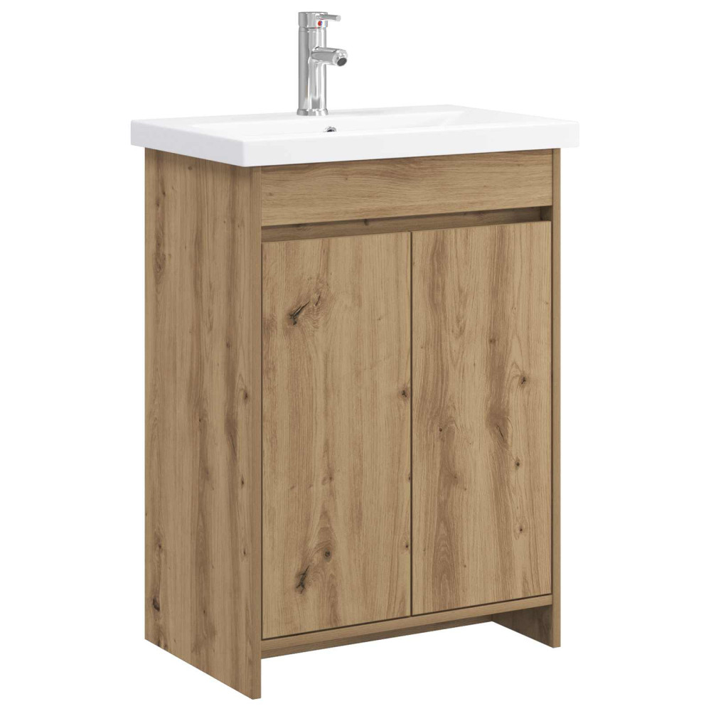 Produktbild för Badrumsmöbelset Artisan-ek 61 x 40 x 84,5 cm Konstruerat trä