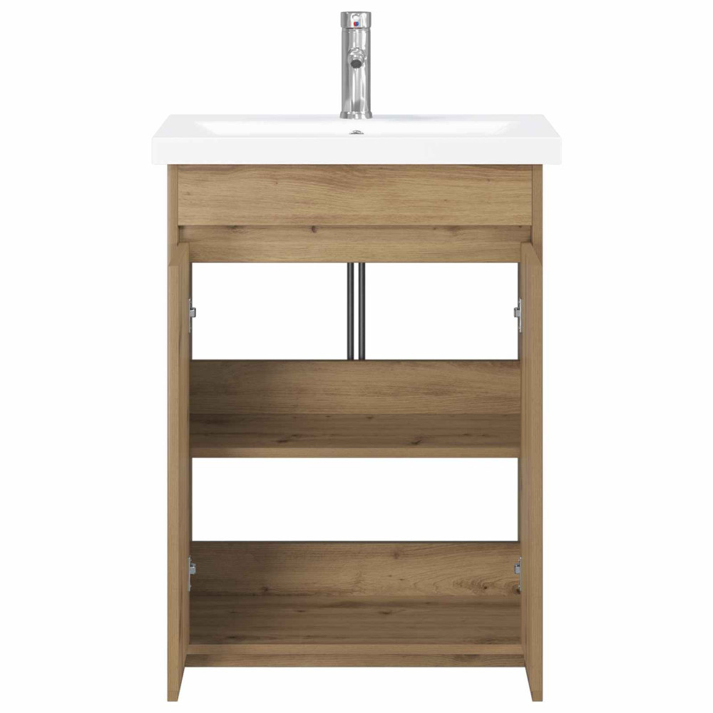 Produktbild för Badrumsmöbelset Artisan-ek 61 x 40 x 84,5 cm Konstruerat trä