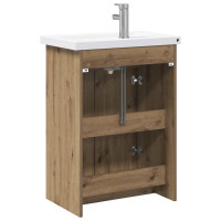 Produktbild för Badrumsmöbelset Artisan-ek 61 x 40 x 84,5 cm Konstruerat trä