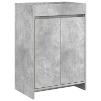 Produktbild för Badrumsmöbelset Betonggrå 81 x 40 x 84,5 cm Konstruerat trä