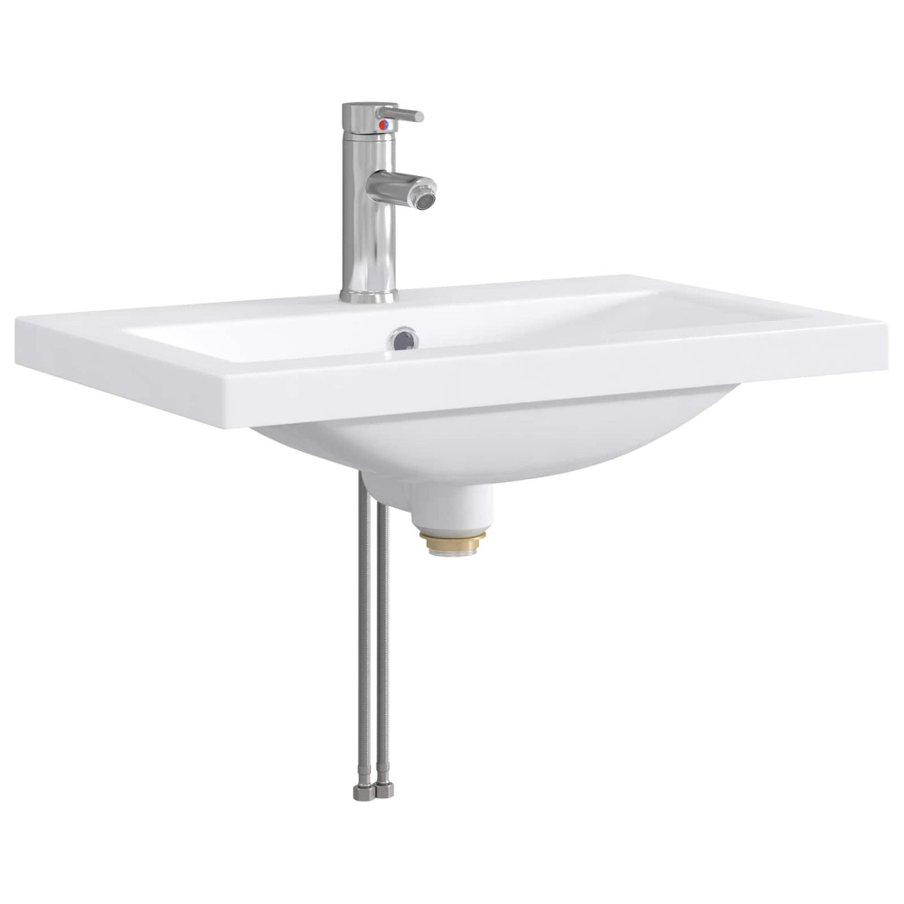 Produktbild för Badrumsmöbelset Gammalt trä 81 x 40 x 84,5 cm Konstruerat trä