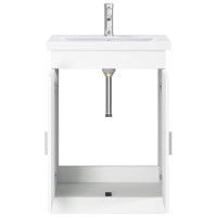 Produktbild för Badrumsmöbelset Vit 61 x 40 x 84,5 cm Konstruerat trä