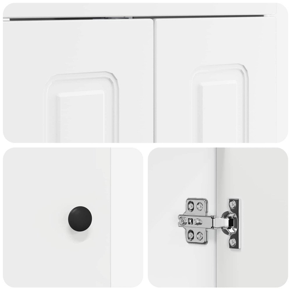 Produktbild för Badrumsmöbelset Vit 61 x 40 x 84,5 cm Konstruerat trä