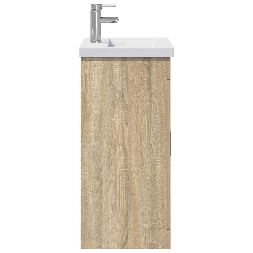 Produktbild för Badrumsmöbelset Sonoma-ek 61 x 40 x 84,5 cm Konstruerat trä