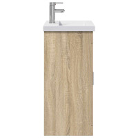 Produktbild för Badrumsmöbelset Sonoma-ek 61 x 40 x 84,5 cm Konstruerat trä