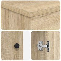 Produktbild för Badrumsmöbelset Sonoma-ek 61 x 40 x 84,5 cm Konstruerat trä