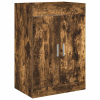 Produktbild för Badrumsmöbelset Rökt ek 61 x 40 x 84,5 cm Konstruerat trä