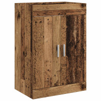 Produktbild för Badrumsmöbelset Gammalt trä 61 x 40 x 84,5 cm Konstruerat trä