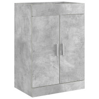 Produktbild för Badrumsmöbelset Betonggrå 81 x 40 x 84,5 cm Konstruerat trä