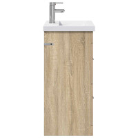 Produktbild för Badrumsmöbelset Sonoma-ek 61 x 40 x 84,5 cm Konstruerat trä
