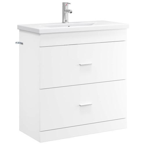 vidaXL Badrumsmöbelset Vit 81 x 40 x 84,5 cm Konstruerat trä