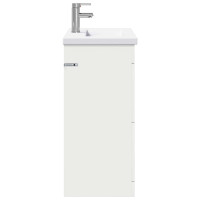 Produktbild för Badrumsmöbelset Vit 81 x 40 x 84,5 cm Konstruerat trä