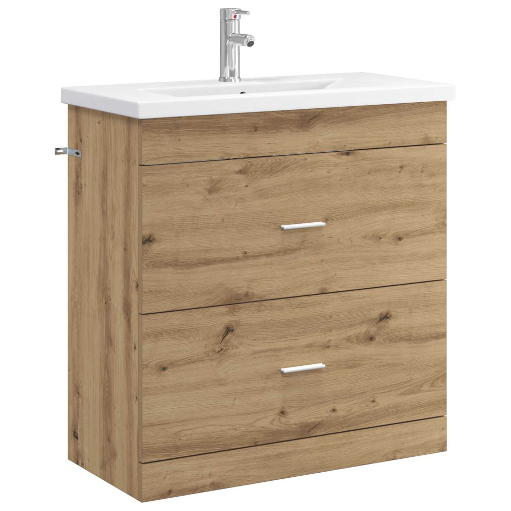 Produktbild för Badrumsmöbelset Artisan-ek 81 x 40 x 84,5 cm Konstruerat trä