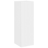 Produktbild för Badrumsmöbelset Väggmonterad 6 pcs Vit Konstruerat trä och glas