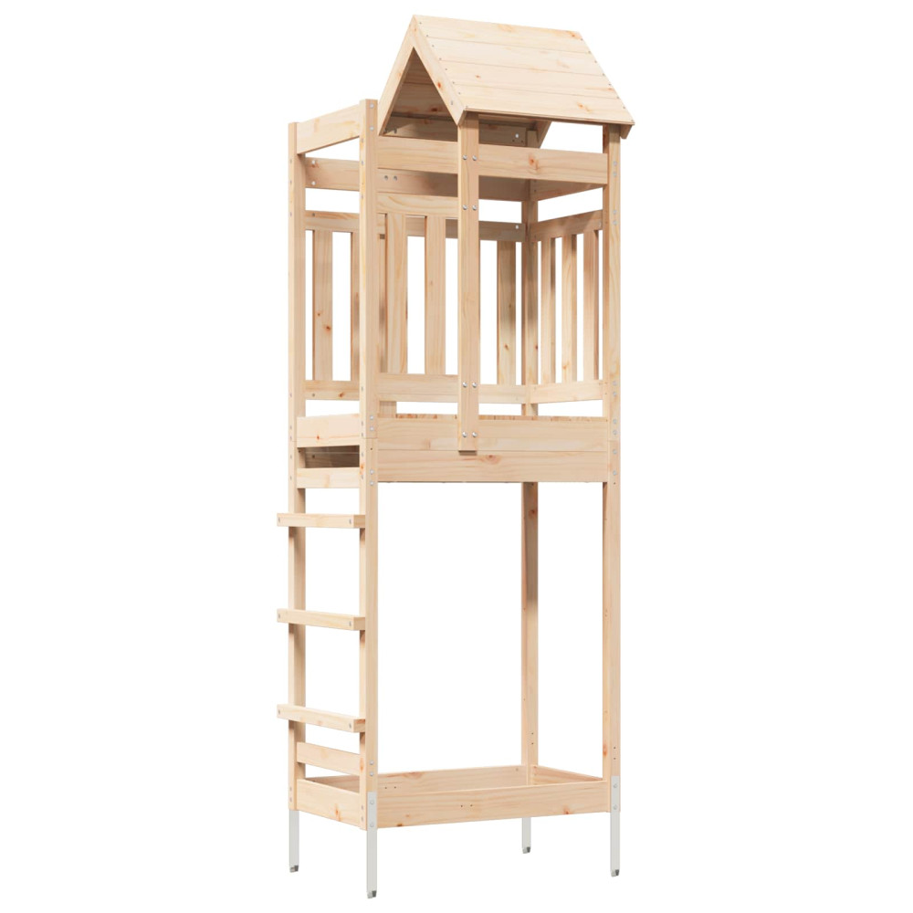 Produktbild för Lekstapel Brun 52,5 x 85 x 238 cm Massiv furu