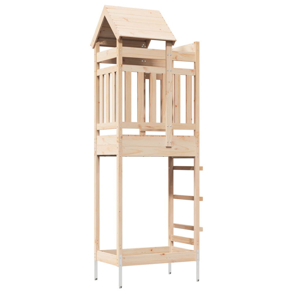 Produktbild för Lekstapel Brun 52,5 x 85 x 238 cm Massiv furu