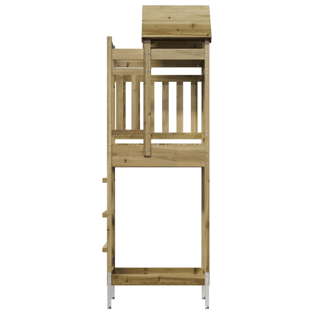 Produktbild för Lekstapel Brun 52,5 x 85 x 238 cm Massiv Impregnerat Trä