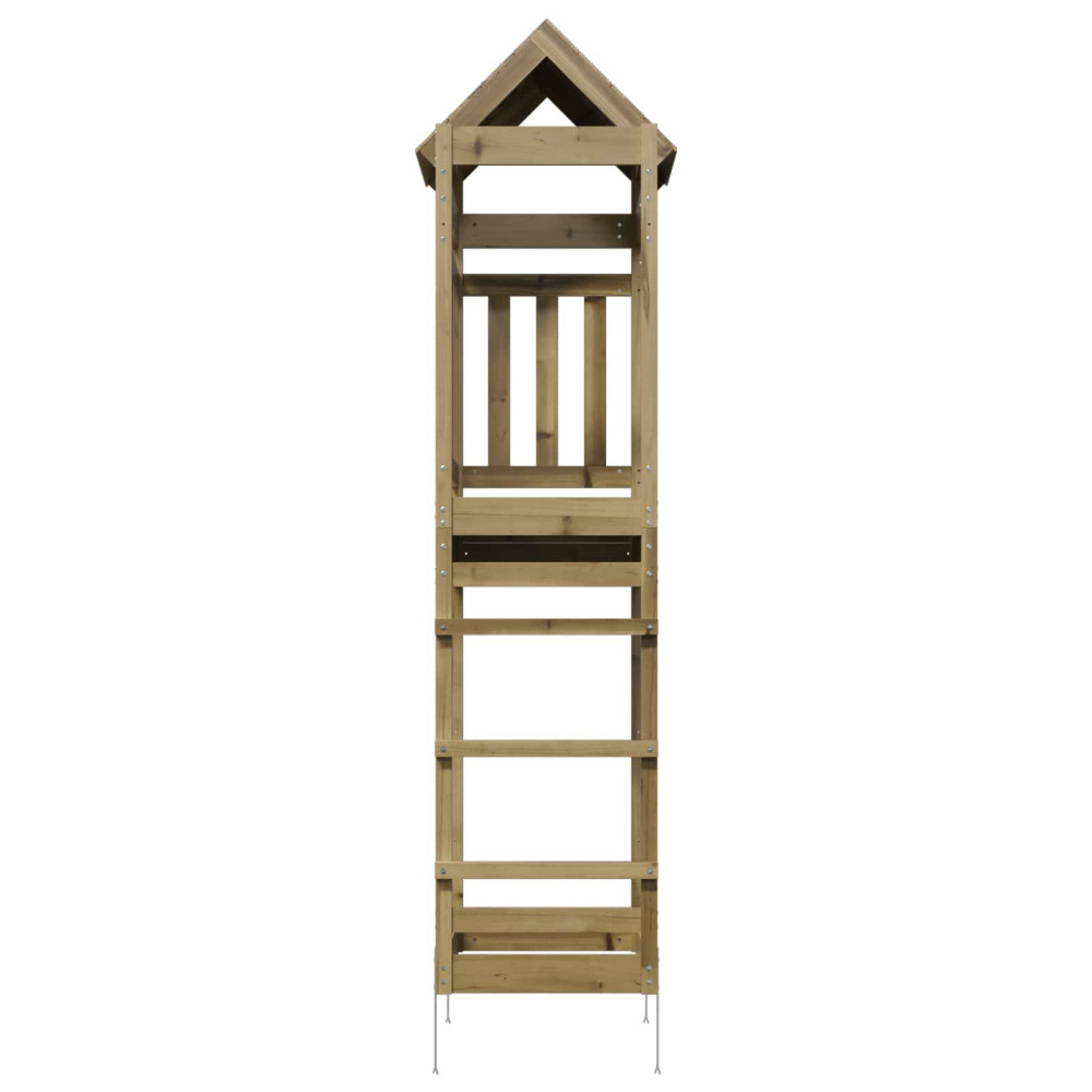 Produktbild för Lekstapel Brun 52,5 x 85 x 238 cm Massiv Impregnerat Trä