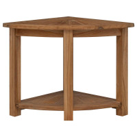Produktbild för Badrum Sidobord Naturlig 45 x 45 x 46 cm Massivt teakträ