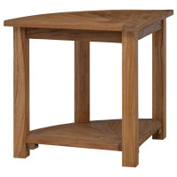 Produktbild för Badrum Sidobord Naturlig 45 x 45 x 46 cm Massivt teakträ