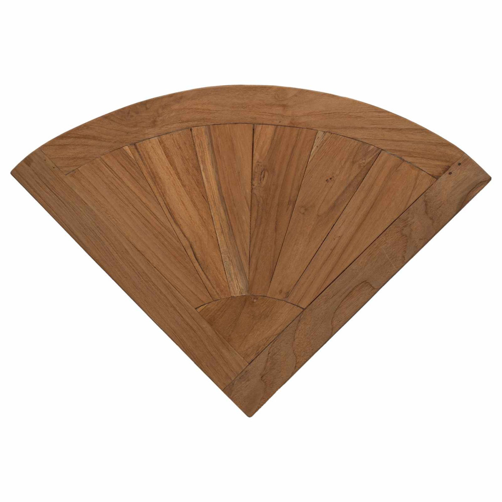 Produktbild för Badrum Sidobord Naturlig 45 x 45 x 46 cm Massivt teakträ